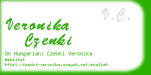 veronika czenki business card